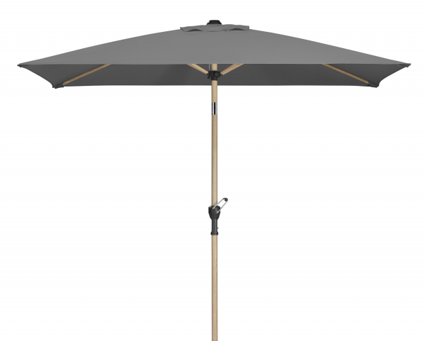 Schneider Stahl Kurbelschirm Cordoba 230x150cm knickbar Stock 38mm Anthrazit